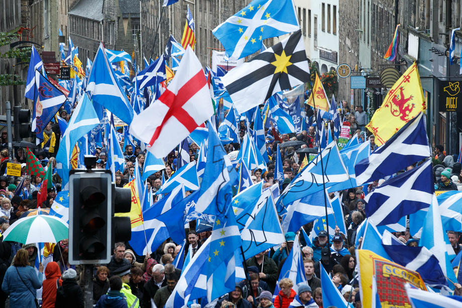 March for Scottish Independence in Edinburgh