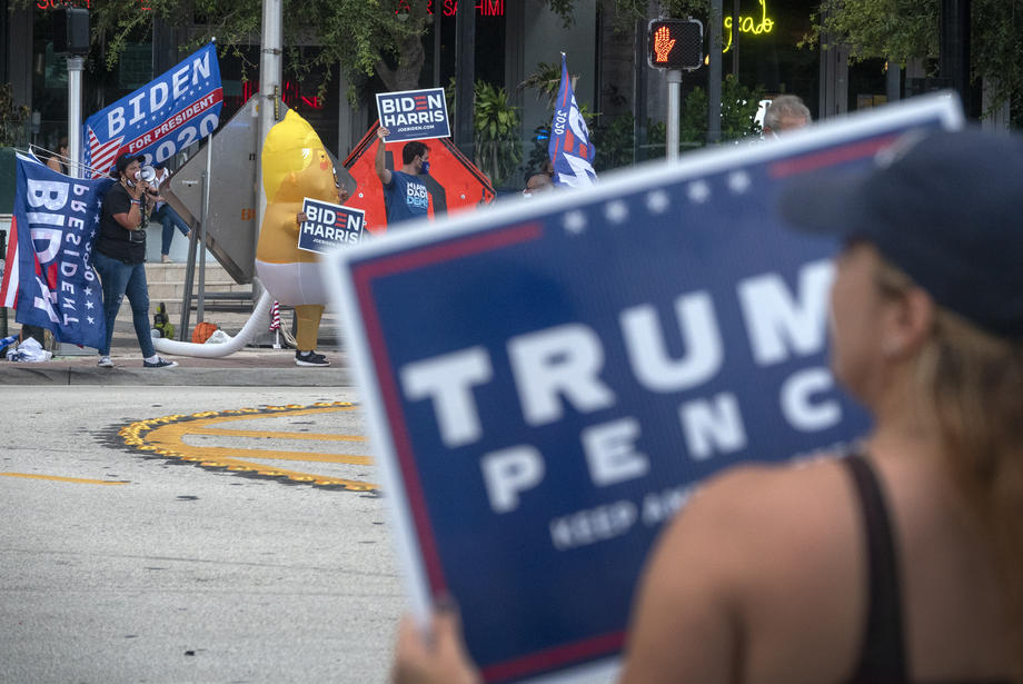 US President Donald J. Trump makes South Florida Stop for NBC News Town ...