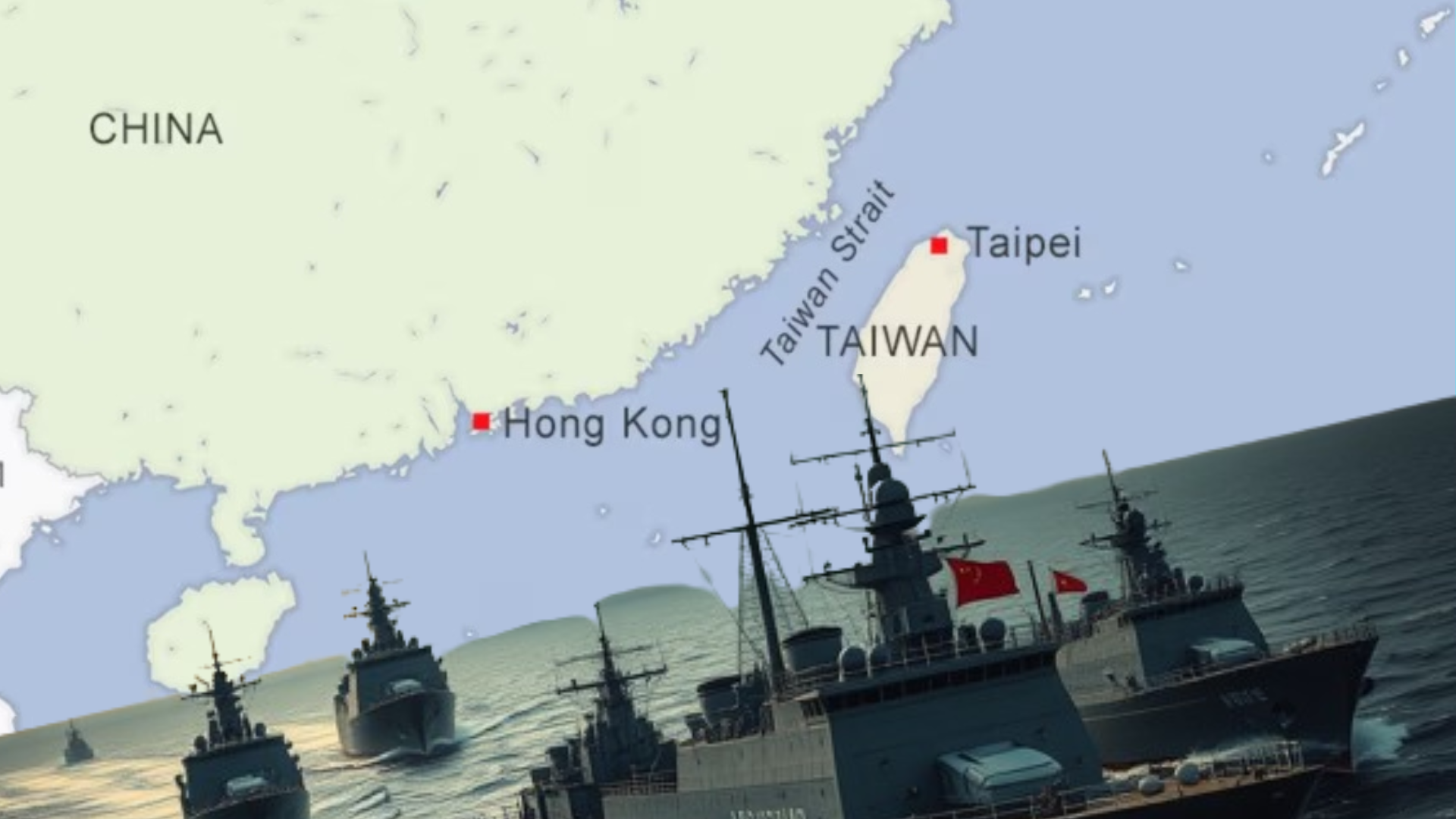 China sends largest naval fleet in decades to region, threat level ...