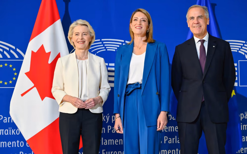Von der Leyen Pitches Canada as First “Associate Member” of EU, Unveils Security and AI Plans