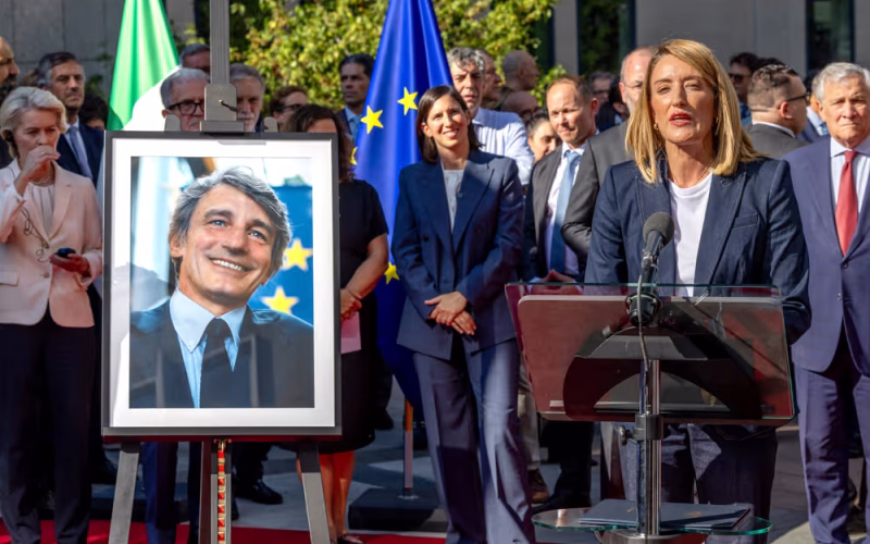 European Parliament renames building to honour late president David Sassoli