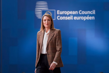 European Parliament President Presses Leaders on Budget, Trade, Ukraine Support