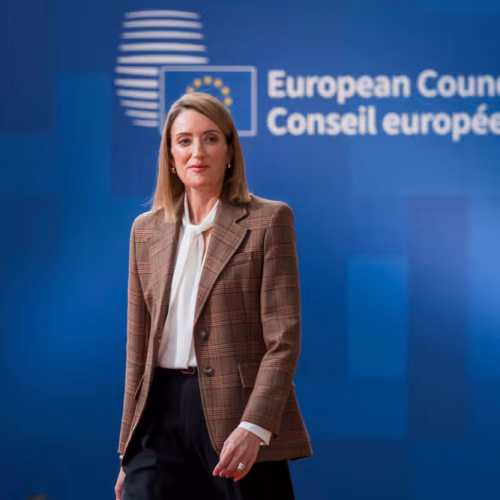 European Parliament President Presses Leaders on Budget, Trade, Ukraine Support